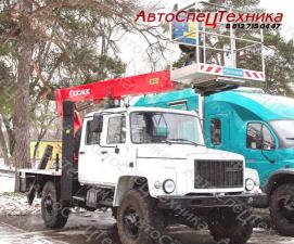 Автовышка Socage T-319 - ГАЗ-33088 (двухрядная кабина)