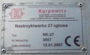 Инъектор Karpowicz NK-27, 27 игл