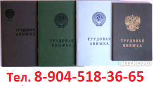 Бланки трудовых книжек РФ купить в Санкт-Петербурге