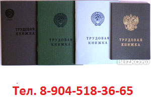 Трудовые книжки оригинальные бланки купить в СПб