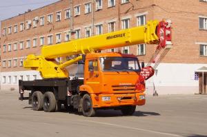 Автокран 25 тонн КС-45717К-1Р Ивановец