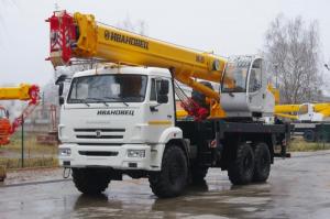 Автокран 25 тонн КС-45717К-3Р Ивановец
