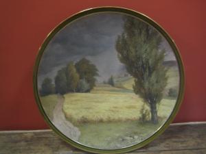Настенную старинную тарелку Пейзаж,Германия
