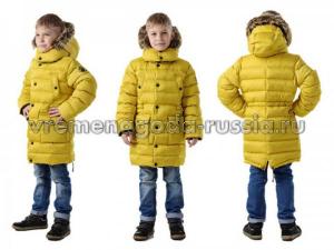 Детская зимняя куртка на искусственном лебяжьем пуху для мальчика "АСПЕН"