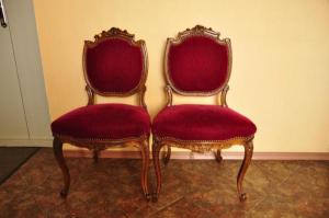 Кресло (2 шт.) + Стул (2 шт.) Стиль Луи XV. Франция 18 век.