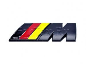 Чёрная эмблема M Power Germany на багажник BMW