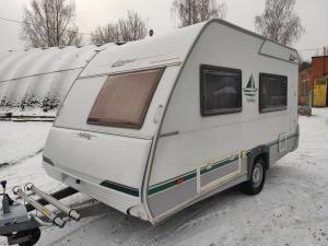 Жилой прицеп,трейлер,кемпер,дом на колёсах,Прицеп дача Knaus Eifelland 395 2006 года с палаткой!