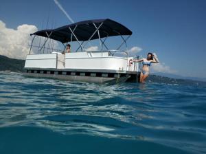 Понтонный катер алюминиевый Турист-720", моторный понтон, понтонная лодка