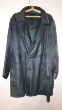 Кожаное пальто мужское раритетное винтажное р. 52-54