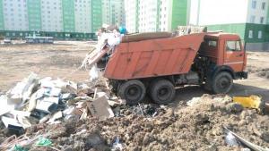 Вывоз строительного мусора на полигон