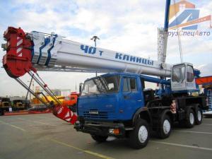 Аренда и услуги автокрана 40 тонн в Воронеже! Длина стрелы от 32 до 45 м.