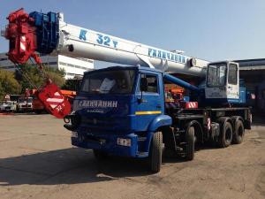Аренда автокрана 32 тонны Галичанин КС-55729-1В шасси КамАЗ-6540(8х4)