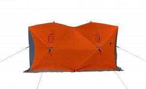 Палатка двойной утепленный "Куб" 1,8 х 3,6 с разделкой под трубу