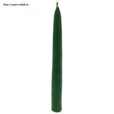 Свеча зеленая восковая толстая 15 см