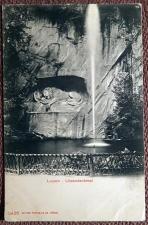 Антикварная открытка "Люцерн. Памятник льву" (Швейцария)