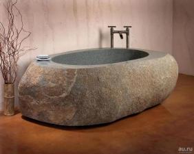 Ванна из натурального речного камня