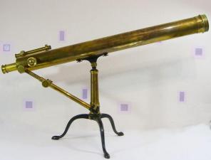 Антикварный бронзовый телескоп 19 века.A.Bardou.Оформить интерьер офиса.Дорогой подарок