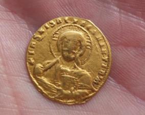 Золотая монета гистаменон номизма,Византия