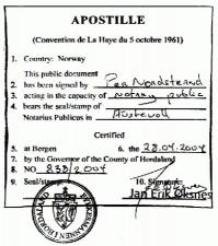 «Апостиль» на документы Загс для выезда за рубеж