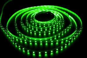 Светодиодная лента зеленого цвета