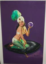 Картина постер Девушка в чалме, печать на водостойкой толстой пленке