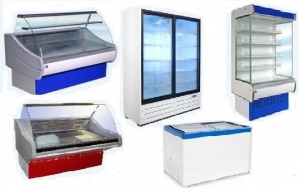 Холодильное оборудование: витрины, шкафы, морозильные лари.