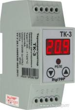 ТК-3, Терморегулятор с датчиком, DIN (одноканальный, цифровой датчик) -55…+125, шаг 0,1