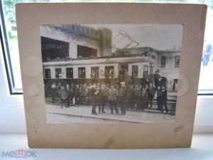 Баку. Сабунчинский вокзал электрической ж.д. 1928 г Фото