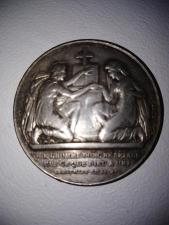 Настольный свадебный жетон,Франция 18 Век, Серебро.