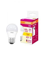 Лампа светодиодная OSRAM LED STAR Classic P 6,5W (замена 60Вт),теплый белый свет, матовая колба, Е27
