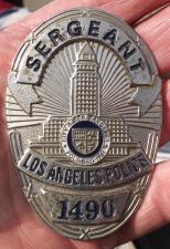 Нагрудный знак сержанта полиции Лос-Анжелеса