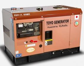 Дизельный генератор toyo tkv-7.5sbs 5,6 квт 220 в шумозащитный кожух