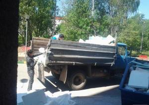 Вывоз строительного мусора газ самосвал заказать в Нижнем Новгороде