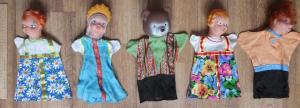 Русские куклы для кукольного театра, надеваются на руки 5 штук