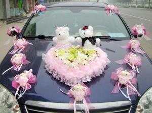 Свадебные украшения на автомобили