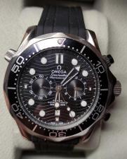 Наручные мужские швейцарские часы хронограф Omega, новые