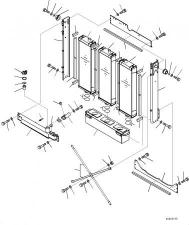 Радиаторы на экскаваторы-погрузчики Komatsu (42N-03-11780, 42N-03-11100, 42N-03-11870)