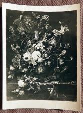 Открытка. А. Миньон "Ваза с цветами". 1950-е годы