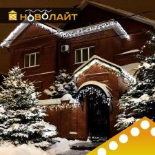 Освещение фасадов светодиодными гирляндами в Ростове-на-Дону и области