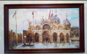Вышитая картина Венеция