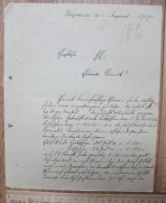 Письмо на немецком языке из России,1909 год
