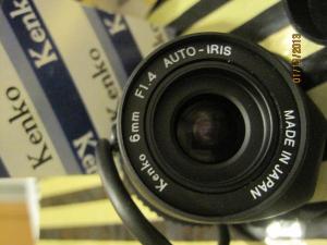 Объектив Kenko для камеры наблюдения 24 мм резьба F1.4 6 мм Auto-IRIS Made in Japan