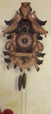 Часы кукушка, в деревянном корпусе, с совой, резьба по дереву