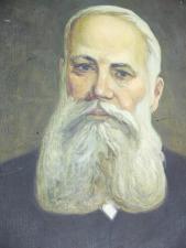Картина портрет Докучаев, профессор минералогии,холст,масло