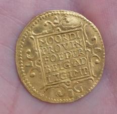 Золотая монета голландский червонец 1649 года