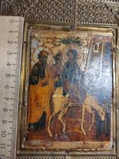 Икона Вхождение Иисуса в Иерусалим, 19 век