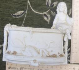Салфетница, для салфеток, фарфор бисквит , Европа, 19 век