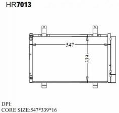 Радиатор кондиционера HR7013 SWIFT в Артёме