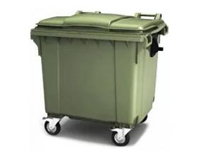 Передвижной контейнер для мусора пластиковый 1100л