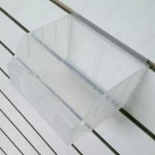 Короб пластиковый на экономпанель с местом для ценника, 140х130х97мм 01-01A-CL